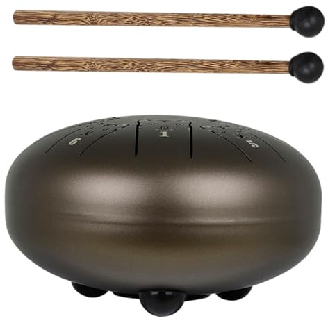 SUPVOX Zungentrommel Percussion Instrument mit Drum Mallet für Erwachsene und Langlebige Stahl Zungentrommel für Meditation Anfänger Geeignet Klarer und Dekoratives Design