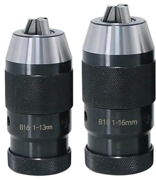 Portabrocas de bloqueo automático y autoajustable, sin llave, B10, B12, B16, B18, B22, herramientas de torno, MTA, MTB, R8, C20, for taladro, 1 unidad(B16 (1-16mm))