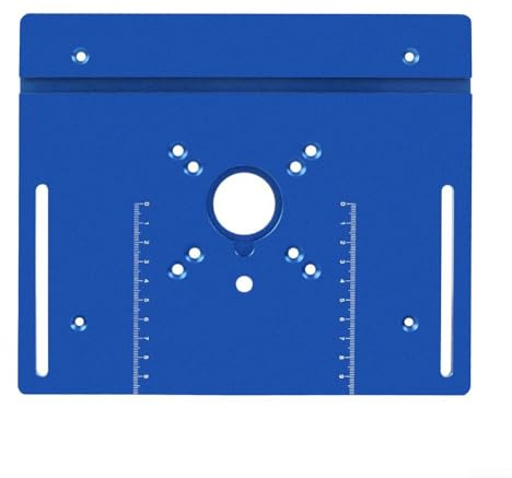 Sollevatore per router con piastra di inserimento in alluminio, perfetto per applicazioni motori da 65 mm (blu)