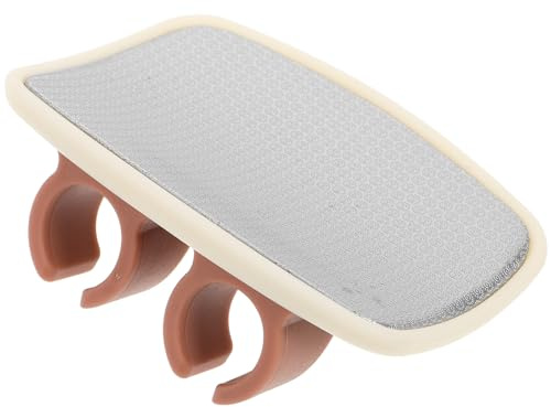 Fußfeile für Hände und Füße zur Hornhautentfernung | Gummigriff mit Edelstahl, Ergonomische Form, für Zuhause und Fußbad, auch Kürzen der Zehennägel
