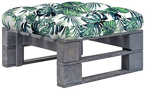 Frdhee Canapé d'angle pour patio, meubles de jardin, canapé d'extérieur, ottoman, palettes en pin imprégné, canapé d'angle pour balcon et terrasse, facile à monter
