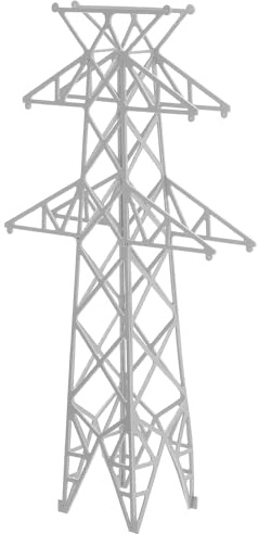 Didiseaon Accesorios para Diorama de Tren 1/160 en Abs, Torre Eléctrica en Miniatura para Maqueta, Material DIY para Paisaje Ferroviario y Construcción de Modelos Detallados