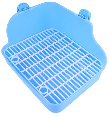 NESTINGHO Inodoro de Entrenamiento para Animales Pequeños, Orinal de Esquina para Conejos y Hámsteres, Uso Interior Duradero para Mascotas Color Aleatorio