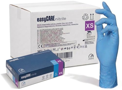 Generico 1000 Guanti Blu in Nitrile ULTRASOFT, Guanti Monouso Professionali, Senza Lattice e Polvere, Uso Medico, Alimentare, Industriale, Microruvidi, Resistenti e Confortevoli, Cartone Taglia XS