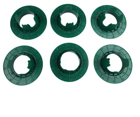 Copertura protettiva per la testa dell'irrigatore, confezione da 6 protezioni in plastica verde per la prevenzione dei danni del tosaerba, facile da installare, scudi per irrigazione all'aperto