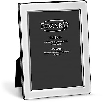 Edzard Cornice per Foto Salerno, placcata in Argento pregiato, antiossidante, per Foto 9 x 13 cm