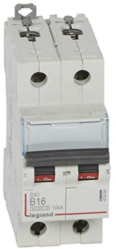 Disjoncteur DX³6000-2P 230 à 400V~ 16A - courbe B - 2 modules