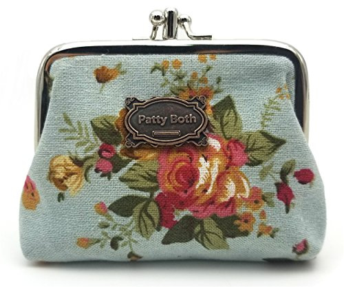 Patty Both Cute Classic Floral Exquisite Buckle Coin Purse