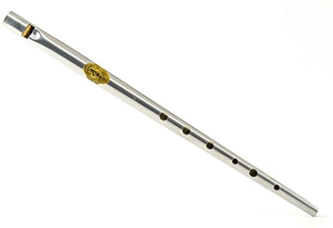 Clarke Original D Tinwhistle - 200. Sonderausgabe - Silber und Gold - Metall und Holz - Des - Tinwhistle