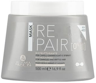 Alama Professional Repair Maschera Ristrutturante per Capelli Danneggiati e Sfibrati, 500 Millilitri