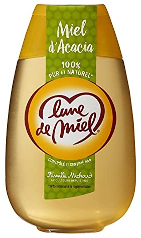 Lune de Miel 100% Pur et Naturel Miel d?Acacia 500g (lot de 4)