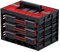 Kistenberg Sortimentskasten SET Werkzeugkoffer Sortierbox Kleinteilemagazin (inklusive 3x Sortimentskästen mit Einsatz - Boxen, Komfortabler Griff, wandmontierbar, stapelbar, 415 x 290 x 295 mm)