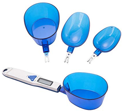 Chiatai Cuillère doseuse électronique avec écran LCD, 3 tailles détachables 500 g/0,1 g