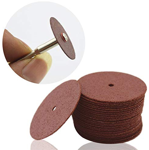Ruote di smerigliatrice durevoli e sicure Taglio disco tagliato a rotella, 36pcs universale 24mm mini diamante tagliare a dischi da taglio a dischi a trapano per gioielli rotanti kit di utensili tagli