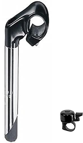 Leechie Lenkervorbau Klemmung 25,4 mm Fahrrad Vorbau Stahl Ø 22,2-40/270 mm inkl. Fahrradklingel
