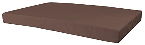 MyVorrei Sitz- oder Rückenkissen für Sessel für den Außenbereich und Garten, 80 x 120 cm, Dicke 10 cm, abnehmbarer Bezug mit Reißverschluss, Bezug 100 % Polyester