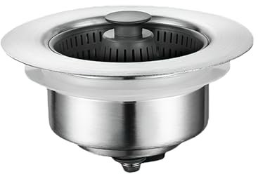 Miawtro Sink Plug, Upgraded 3 in 1Stainless Steel Sink Strainer, 70-86mm Anti Clogging Kitchen Sink Plug with Quick Drain Function, Universal Sink Plug for Kitchen Sinks Hole Sinks Depth > 4cm