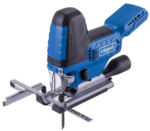 Scheppach Scie sauteuse sans fil BC-JS254-X 20V Brushless | Longueur de course 25,4mm | Vitesse de course 1000-3000 min-1 | Profondeur de coupe 100mm | Série 20V-IXES | Sans batterie ni chargeur