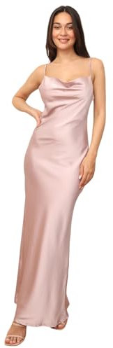 La Modeuse Robe longue satinée à col bénitier