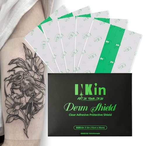 INKin Tattoo Folie Wasserfest 5pcs - (15cm X 20m) Heilung Tattoo Pflaster Wasserdicht, Second Skin Tattoo Aftercare Bandage für Tattoo Anfänger und Künstle der Tattoo Zubehör