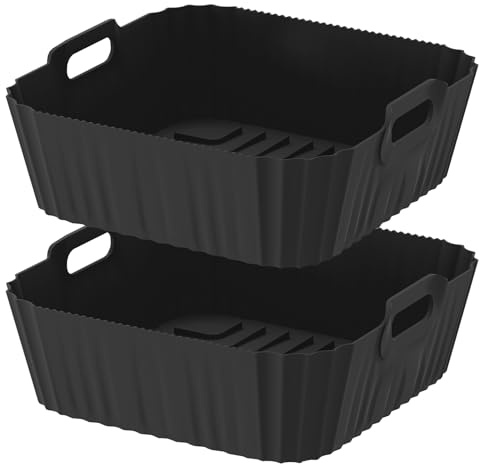 2 Stück Silikonform Heißluftfritteuse für Ninja Heißluftfritteuse Max Pro 6,2 L AF180EU Philips HD9270, Ninja Silikonform Airfryer für 6,2L AF180DE 4,7L AF140EU,BPA-frei
