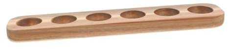 DOITOOL Portauova in Legno 6 Scomparti, Scatola per Uova da Cucina, Contenitore Uova per Frigorifero, Superficie Liscia senza Sbavature