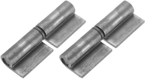 QUARKZMAN Charnières Soudables Amovibles, Pack De 2, 3-1/7 x 1, Acier, Brute, Pour Portail À Épingle Amovible, Charnières Détachables Pour Porte Battante En Métal, Rampe De Remorque