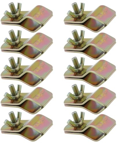 SG Store Zeltklemmen mit Flügelmutter für Zeltstangen und Markisen, 10 Stück, 18–22 mm