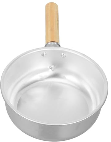 GALPADA Louche à Eau En Aluminium Épaissie 1 Petite Taille Manche En Bois Outil Domestique Transfert D'eau La Cuisine Maison