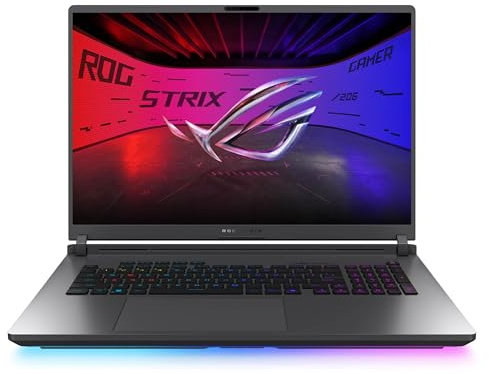 ASUS ROG Strix G16 Notebook Gaming, display IPS 2.5K 16 240Hz 3ms, Intel Ultra 9 275HX, 32GB DDR5, SSD 1TB, NVIDIA GeForce RTX 5070 Ti 12GB, Wi-Fi 7, tastiera US, Windows 11 Home