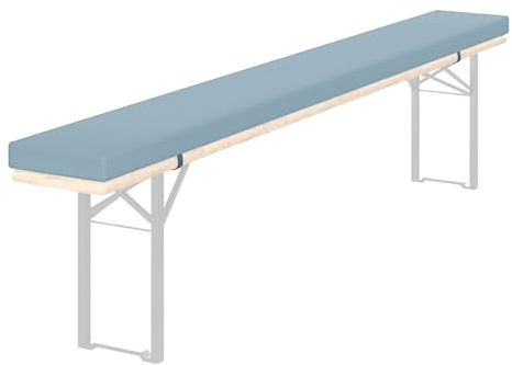 Cuscino per panca da birra da esterno, 110 x 30 cm, 180 x 25 cm, 200 x 30 cm, 220 x 23 cm, 3 cm di spessore, con cerniera, per panche da giardino, confortevole, per sedie a sedere all'aperto