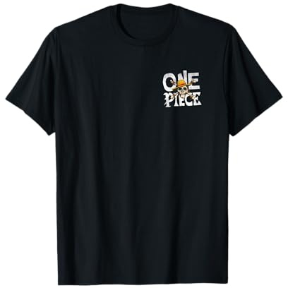 One Piece Straw Skull Front Back Maglietta