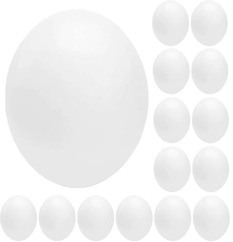 FELTECHELECTR 24 Stück Künstliche Nesteier für Papageien und Wellensittiche aus Kunststoff mit Realistischem Design und Natürlichem Aussehen für Volieren und Brutdekoration