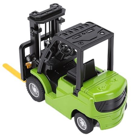 Dilwe Mini Carrello Elevatore RC 2,4G in Scala 1:64, Camion con | Struttura Robusta in Lega, Movimento Multidirezionale, Set Completo, 3,27 X 1,57 X 2,76 Pollici