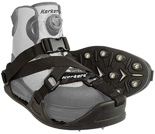 Korkers CastTrax Cleated Overshoe, Black/Moonrock, XX-Large