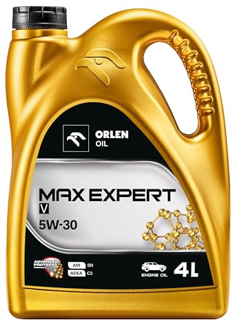 ORLEN Motoröl 5w30 Longlife 4L - Vollsynthetisch Motorenöl 5W–30 - Öl Auto 5w30ll - Motoröle Für Autos - Motor Öl - ACEA C5 - mid SAPS - LL