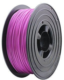 3D Filament 1kg B-Ware Filament Rolle in verschiedenen Farben Rot Gold Silber Grün Blau Braun Lila Violett Beige Transparent Gelb Orange Schwarz Weiß (Hellviolett (B-Ware))