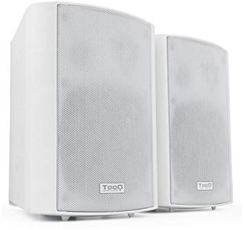 Tooq Altavoces TQOWS-01W AUTOAMPLIFICADOS DE Pared 2X30W Jack-3.5MM Blanco