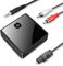 Bluetooth 5.0 Transmitter Receiver, 2 in 1 HIFI Wireless Audio Adapter, Optical AUX 3.5mm Audio Adapter, for TV/Home/Car Stereo System