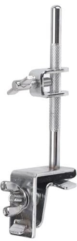 Pwshymi Hoop Mounted Bass Drum Cowbell Holder, Hoop Mounted Cowbell Clamp Professional for Excellent Clamping Force
