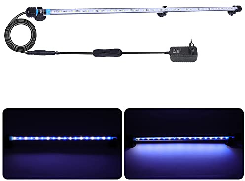 Aquarium Lighting Luce di Pesce Drago Illuminazione per Acquario Impermeabile (Deutschland Lagerhaus) (Bianco & Blu, 92cm)