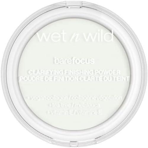 Wet n Wild Bare Focus, Makeup Clarifying And Finishing Powder, Translucida E Matte, Base Per Trucco a Lunga Durata, Con Acido Ialuronico E Vitamina E, Per Tutte Le Tonalità Di Pelle