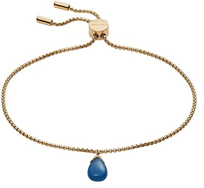 Skagen Damen Edelstahl und Halbedelstein oder Messing mit Schieberverschluss Armband
