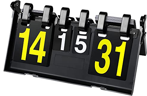 TOPOKO Scoreboard, Score Keeper, Score Flipper, Sport Scoreboard for Indoor & Outdoor Sports, Portable Scoreboard Flips up to 31