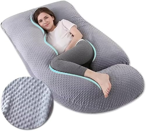 Stillkissen - Schwangerschaftskissen Seitenschläferkissen mit Bezug - Komfortkissen Erwachsene, Kinder - Pregnancy Pillow - Kissen Schwangerschaft, Lagerungskissen, Kissen für Schwangere