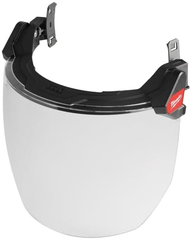 Milwaukee BOLT Full Face Shield, Clear, Compatible Safety Helmets & Hard Hats, 48-73-1420