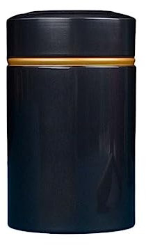 Mini latas redondas de metal para té, azúcar, café, café, latas de almacenamiento de café, latas selladas con tapas herméticas, especias y café en grano (azul oscuro)