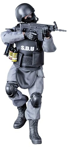 Scakbyer 30.5 cm Actionfiguren Militär Set, Maßstab 1/6 Actionfiguren Set mit Waffen und Zubehör - SDU Soldat - NB05