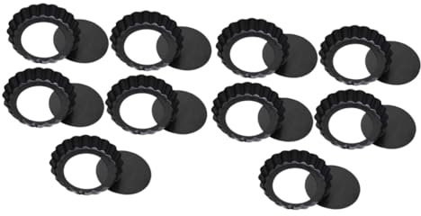 Alipis 2 Set Di Per Crostate Compatti Per La Cottura Di Mini Teglie Per Crostate Leggere E Facili Da Riporre 5 Pezzi * 2
