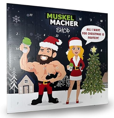 Sport & Fitness Proben-Adventskalender 2025, Adventskalender für Männer & Frauen, 24 vielfältige Supplement-Proben: Proteinpulver, Amino-Drinks uvm.